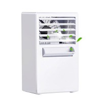 KIBER Mini Personal Air Conditioner Fan Portable Cooler Misting Spray Desktop Table Cooling Fan Humidifier Bladeless Quiet for Room  Bedroom  Office  Dorm  Home  Outdoor (White) - B07DJ9YY2N